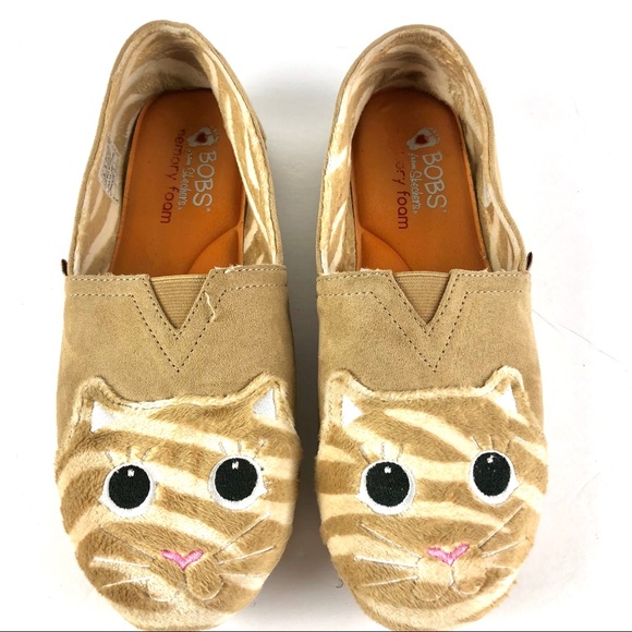 Sketcher Bobs For Cat Beige Flats Cat 
